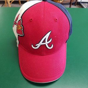 Atlanta Braves Red, White, & Blue Baseball Cap Hat Classic 47 Twins Brand